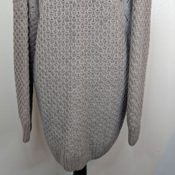 Garnet Hill Baby Alpaca Open Front Sweater Lagenlook Preppy Quiet Luxury M - Picture 8 of 10